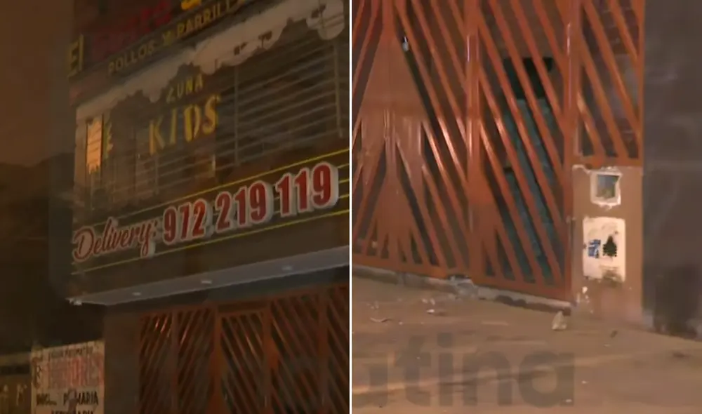 Detonan artefacto explosivo en el frontis de una pollería en Carabayllo. Foto: Composición LR