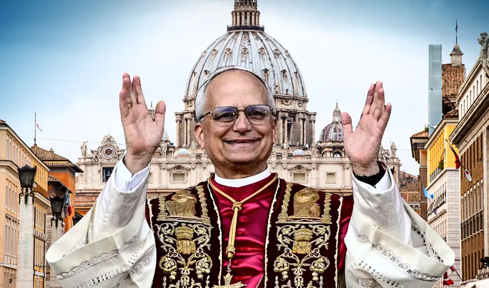 Entronización del papa León XIV. Foto: Composición LR