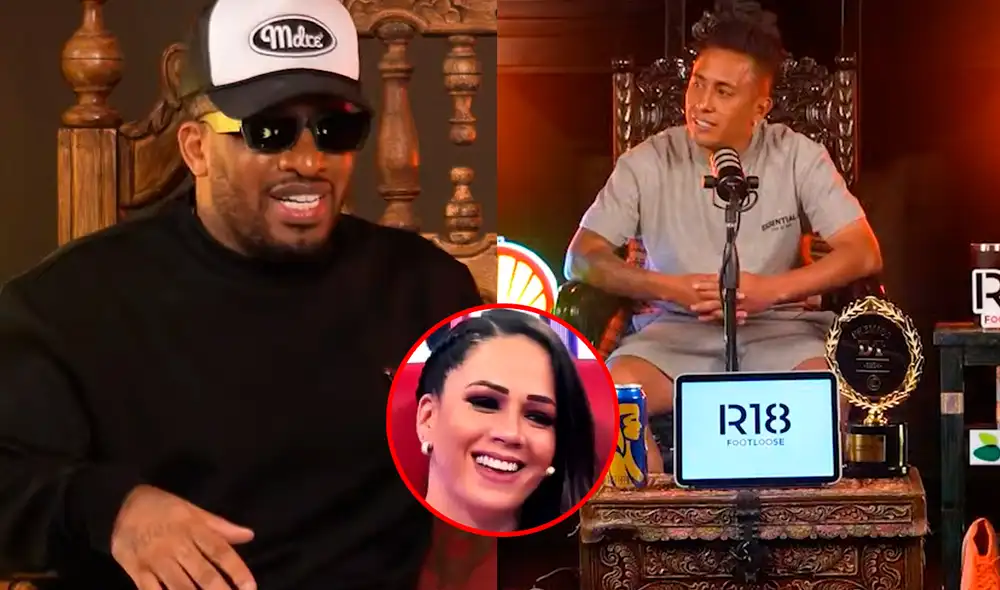 Jefferson Farfán y Christian Cueva disiparon rumores de enemistad. Foto: Composición LR/Captura/YouTube