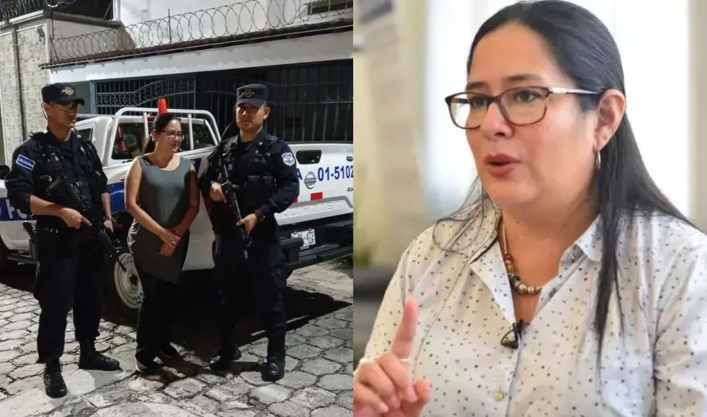 La abogada Ruth López, defensora de inmigrantes y derechos humanos en El Salvador por el delito de peculado.