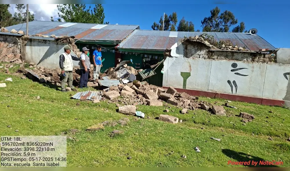 El sismo de magnitud 6,2 causó el derrumbe de muros en colegios, centros de salud y casas. Difusión El sismo de magnitud 6,2 causó el derrumbe de muros en colegios, centros de salud y casas. Difusión