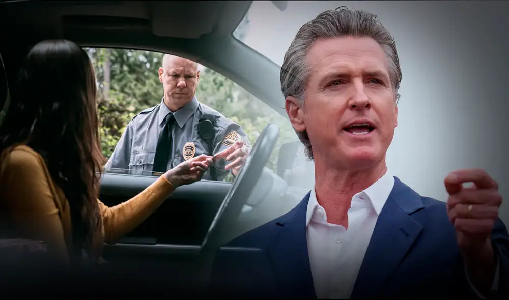 Ley vigente con Gavin Newsom permite suspender la licencia a conductores en California.