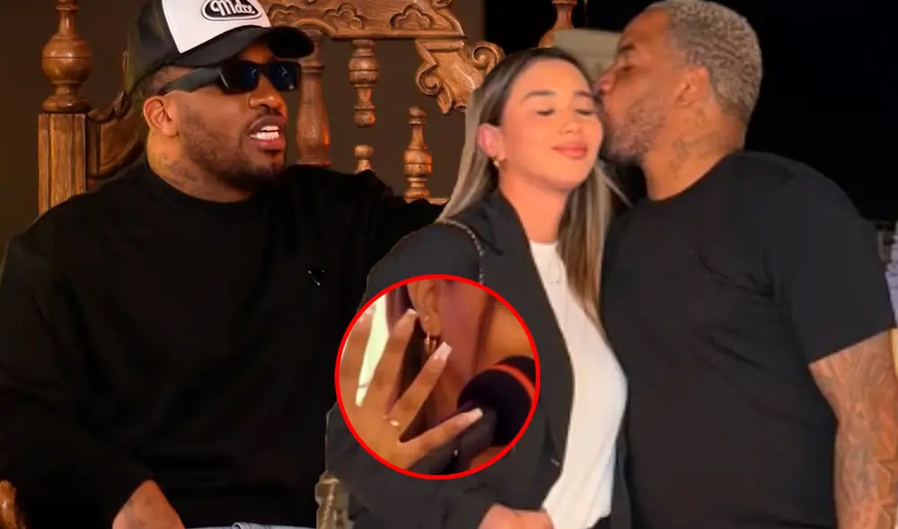 Jefferson Farfán y Xiomy Kanashiro en su mejor momento. Foto: Composición LR/Captura/YouTube