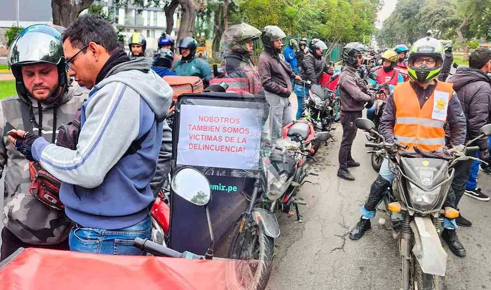 "La delincuencia se combate con inteligencia", señalan los motociclistas que están en contra del uso de chaleco obligatorio y casco con placa. Foto: composición LR/La República
