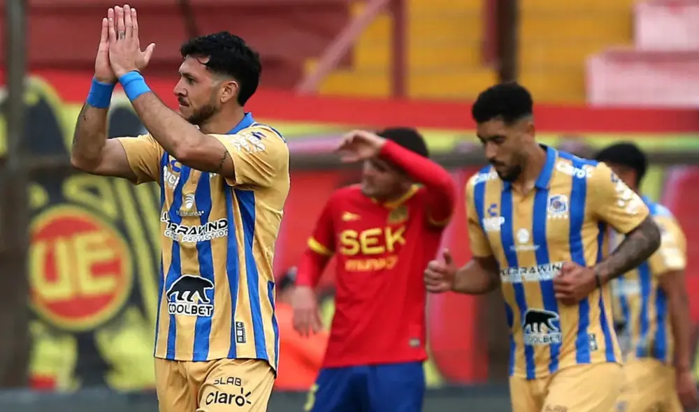 La Unión Española sufrió una dura derrota en su 128 aniversario. Foto: Photosport