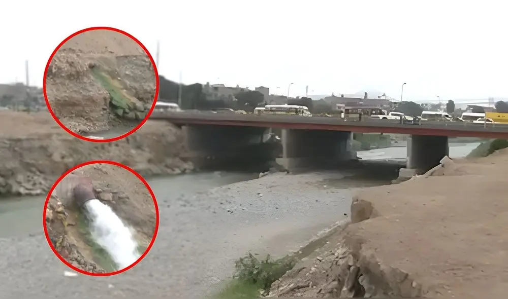 Las tuberías se ubican en la intersección de la avenida Morales Duárez con Faucett. Foto: Composición LR Las tuberías se ubican en la intersección de la avenida Morales Duárez con Faucett. Foto: Composición LR