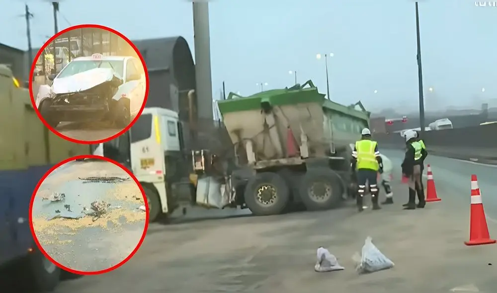 Accidente se dio en el kilómetro 9 de la Vía Evitamiento. Foto: Composición LR