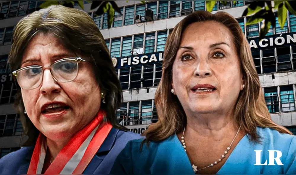 Juan Carlos Portugal, abogado de Dina Boluarte, anunció que denunciarán a la fiscal de la Nación ante el Congreso y la Junta Nacional de Justicia.| Composición LR.