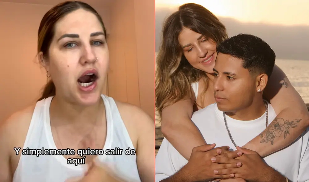 Colleen Barry anuncia que se mudará a EE.UU. junto a su hijo y su gata. Fotos: captura/TikTok