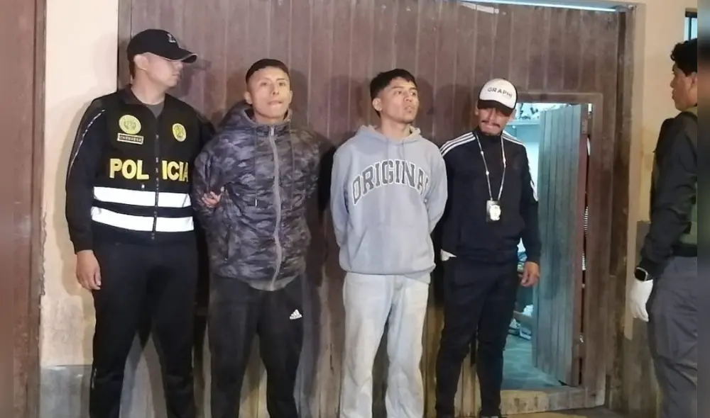 Capturan a presuntos integrantes de banda criminal dedicada a la extorsión. Foto: RPP Capturan a presuntos integrantes de banda criminal dedicada a la extorsión. Foto: RPP