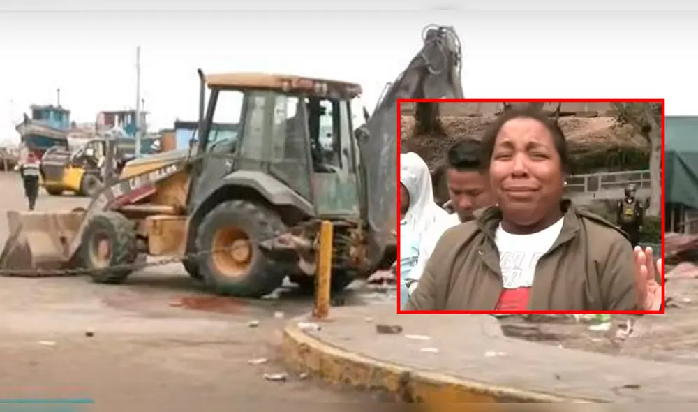 Maquinaria pesada de la Municipalidad de Chorrillos comenzó con los trabajos de demolición de los locales comerciales en la zona. Foto: Panamericana Maquinaria pesada de la Municipalidad de Chorrillos comenzó con los trabajos de demolición de los locales comerciales en la zona. Foto: Panamericana