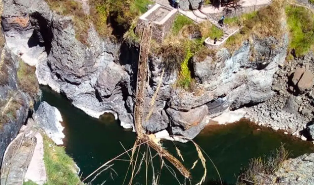 El Ministerio de Cultura y los comuneros esperan que se hallen a los responsables del atentado contra el puente Q’eswachaka. Foto: Mincul El Ministerio de Cultura y los comuneros esperan que se hallen a los responsables del atentado contra el puente Q’eswachaka. Foto: Mincul