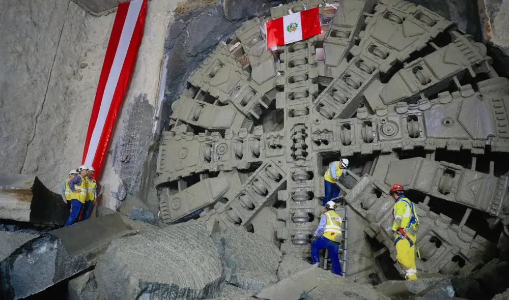 Avance significativo de la tuneladora 'Delia' en la construcción de la Línea 2 del Metro de Lima y Callao