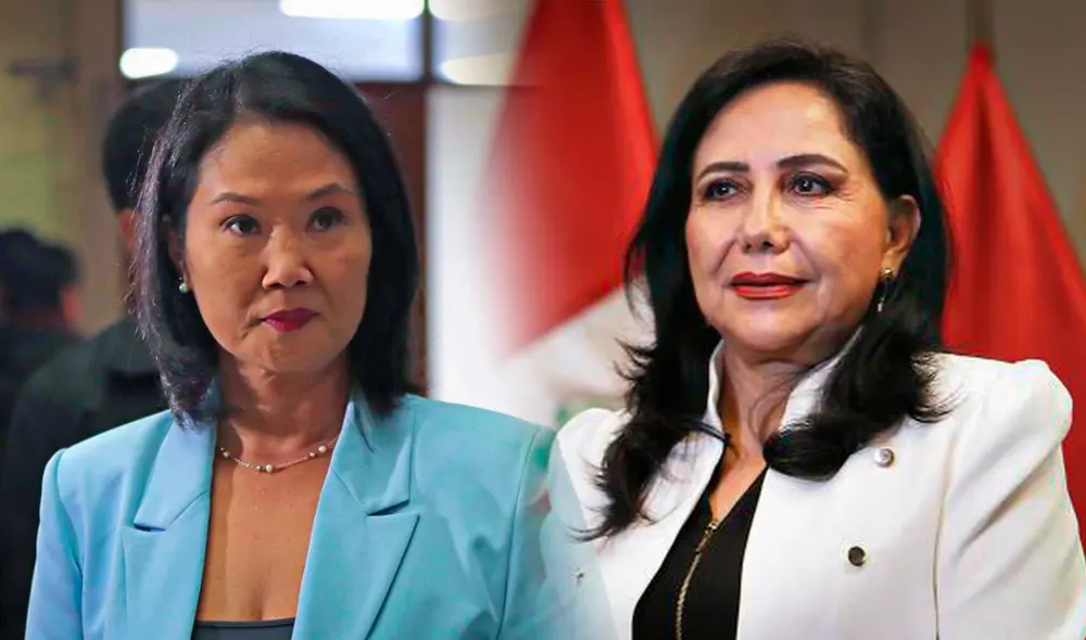 Gloria Montenegro responde a afirmación de Keiko Fujimori como primera presidenta mujer del Perú. Foto: composición LR