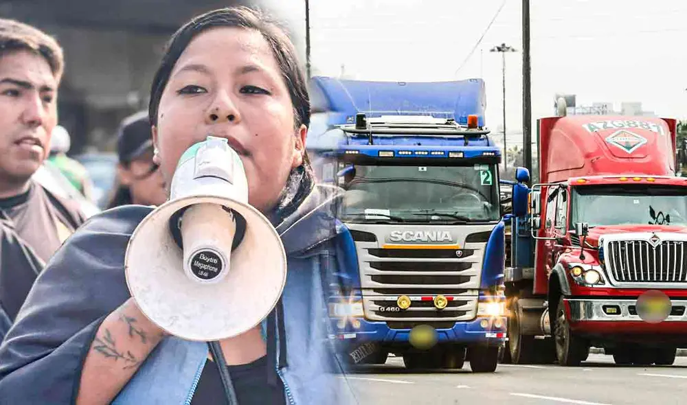 Los transportistas de carga pesada piden a las autoridades comprometerse con el transporte de carga pesada y la logística. Foto: composición LR/La República/Andina