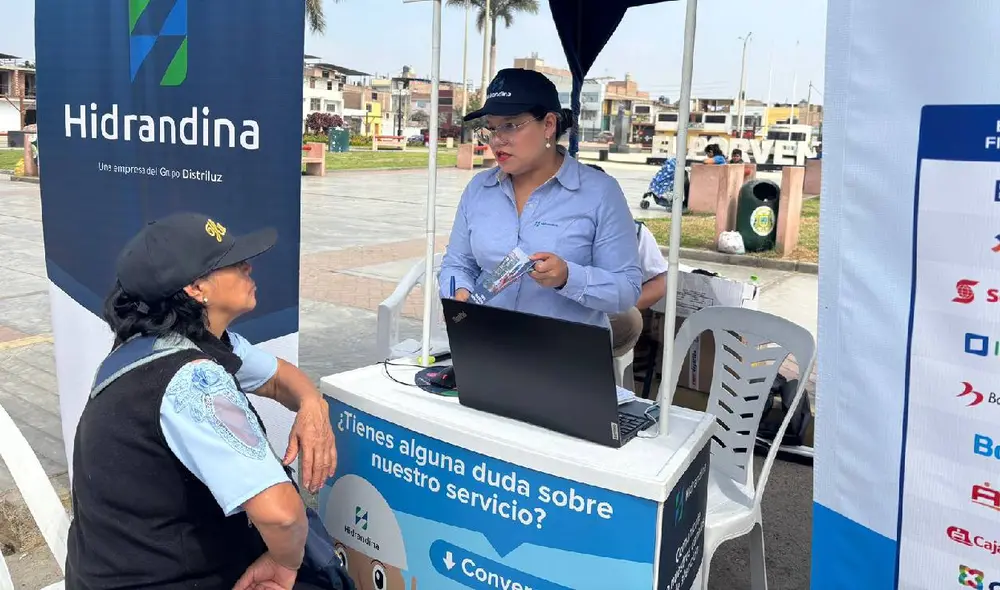 Durante la “Caravana Hidrandina Contigo”, se brindó atención personalizada sobre consumo y nuevas conexiones.