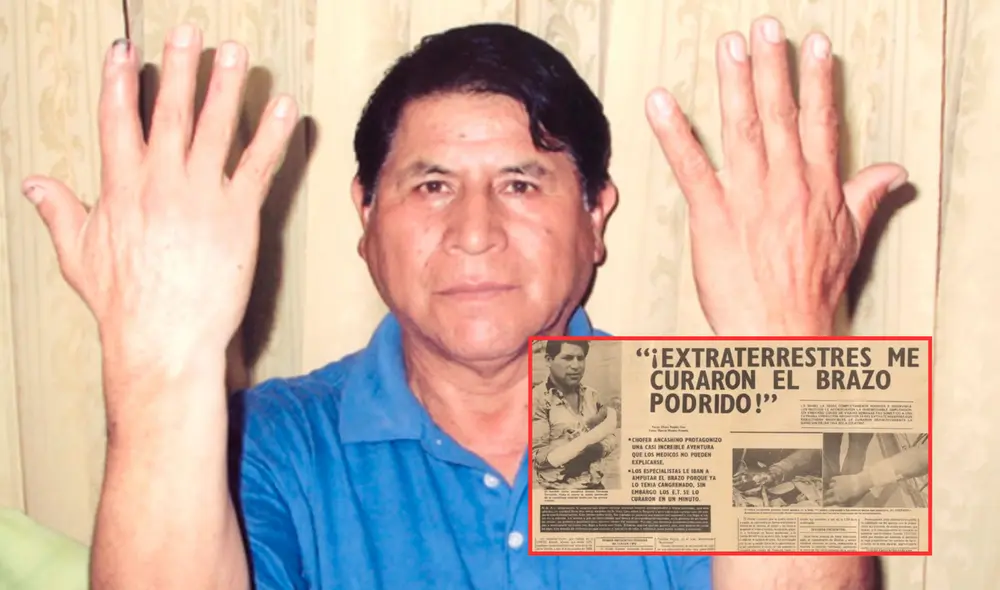Donato Cervantes afirmó que su brazo curado por extraterrestres tenía poderes "sobrehumanos". Foto: Composición LR/ Dcervantes.com.pe Donato Cervantes afirmó que su brazo curado por extraterrestres tenía poderes "sobrehumanos". Foto: Composición LR/ Dcervantes.com.pe