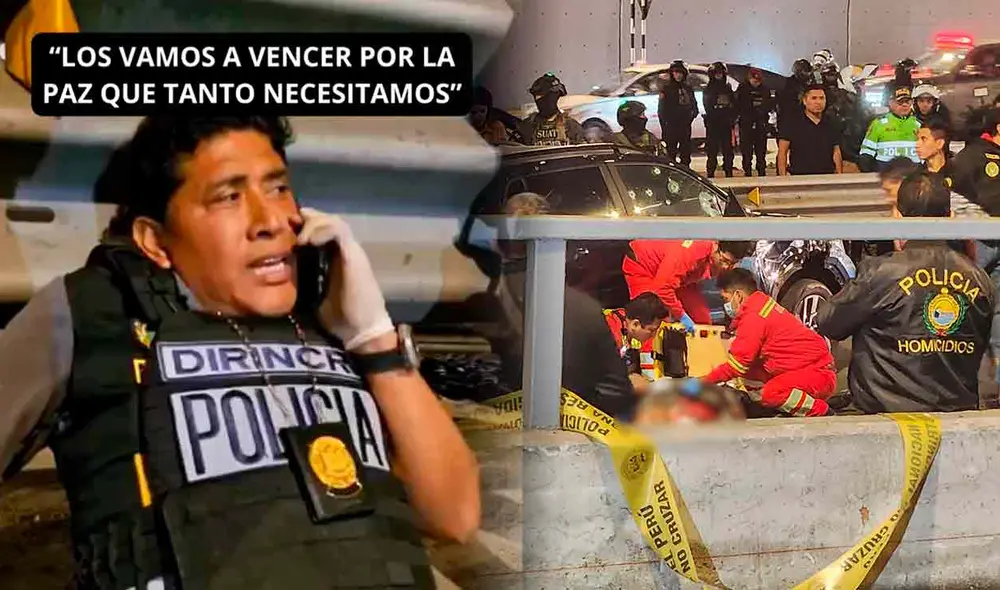 El coronel Juan Carlos Montúfar resultó herido en balacera en Vía Expresa. Foto: composición LR/Ministerio del Interior/LaRepública