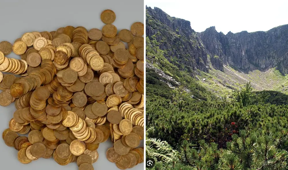 Las monedas de oro pesan 3,7 kilogramos y están valuadas en 360.000 dólares. Foto: Museo de Bohemia Oriental