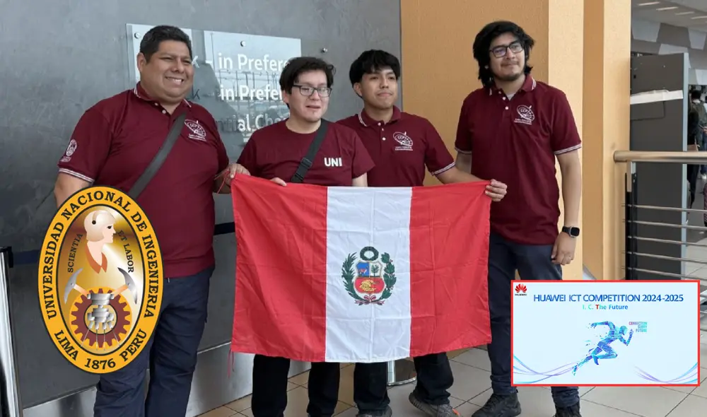 Estudiantes de la UNI participarán en un prestigioso torneo de tecnología celebrado en China. Foto: composición LR/Andina/Facebook
