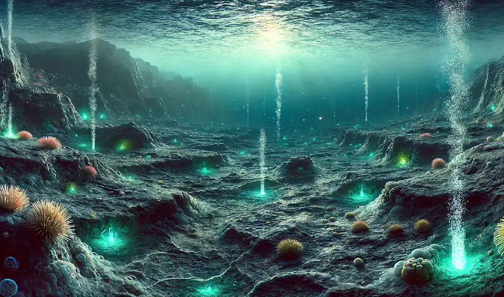 Un estudio liderado por instituciones chinas y publicado en Nature revela que el ancestro de los eucariotas vivía en un entorno sin oxígeno y se alimentaba de hidrógeno. Foto: DALL-E