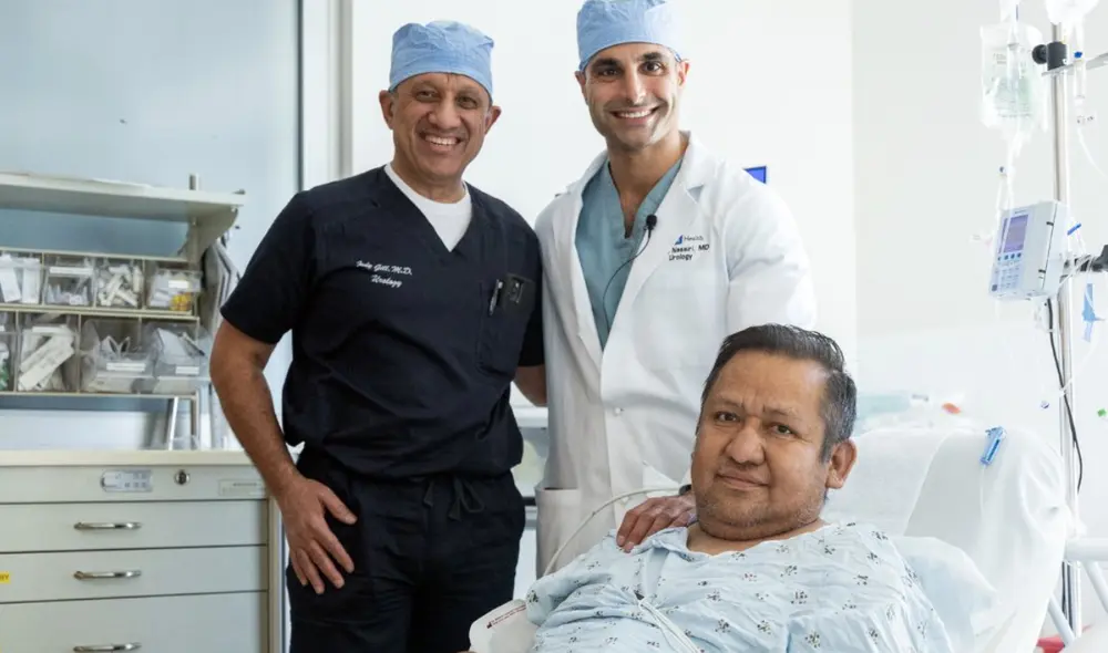 El primer trasplante de vejiga humana que se realizó en UCLA Health en Estados Unidos. Foto: Red social X,/@UCLAHealth.