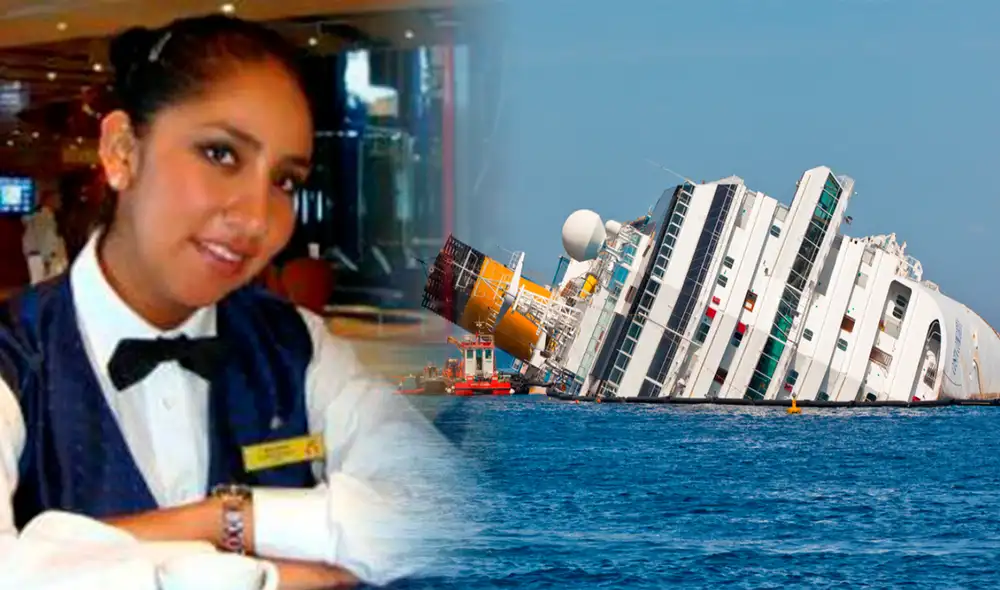 El cuerpo de Erika Soria fue hallado 7 días después que el crucero Costa Concordia colisionara contra un arrecife. Foto: composición LR/Andina/Difusión