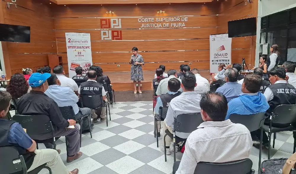 La capacitación incluyó también temas como el acceso a servicios judiciales y las funciones del juez de paz.