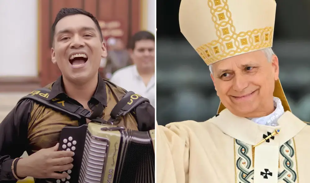 Donnie Yaipén se mostró muy emocionado con la aceptación que logró el tema musical. Foto: composición LR/ YouTube/AFP