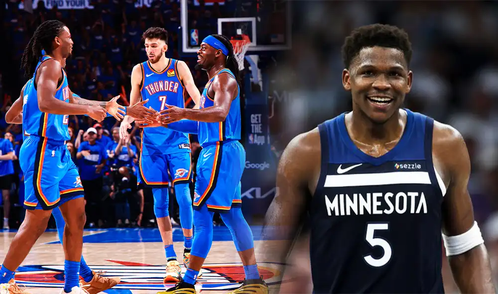 La serie la va ganando los Thunder a los Timberwolves luego de vencerlos en los primeros dos juegos de la Final de Conferencia NBA.