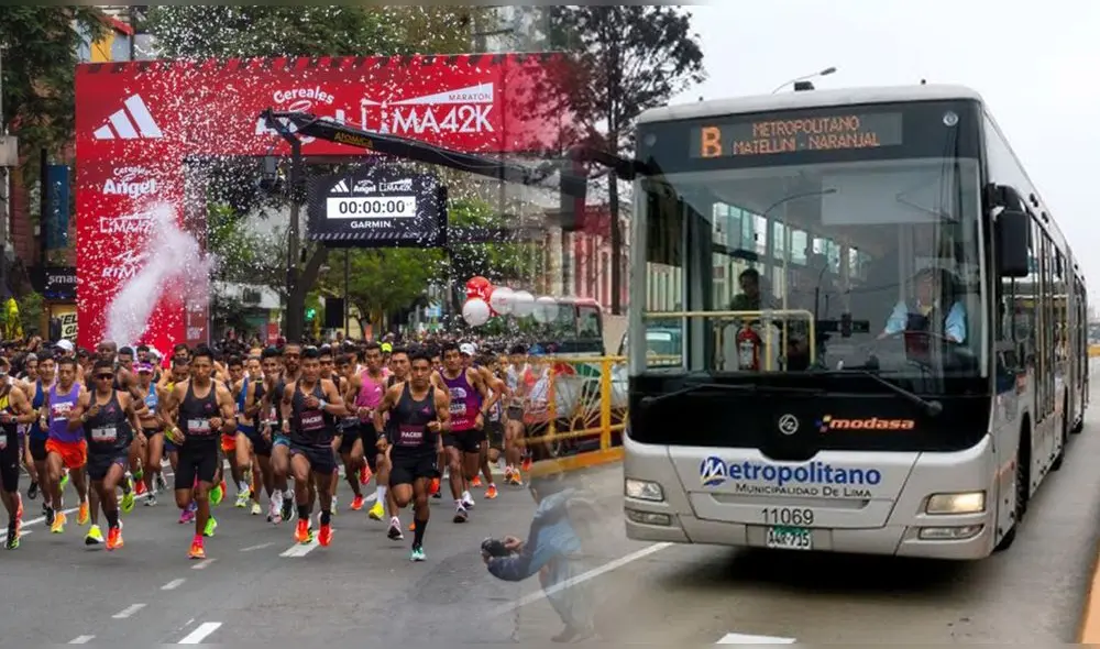 Autoridad de Transporte Urbano anuncia horarios especiales para la Maratón Lima 42K