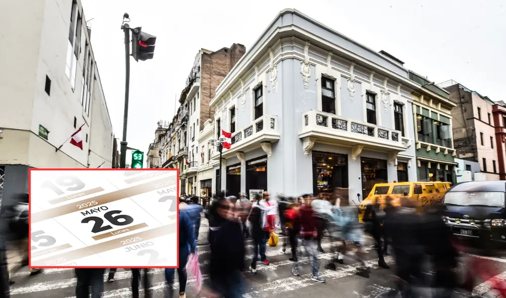 El lunes 26 de mayo no es feriado nacional en Perú, pero es día no laborable. El lunes 26 de mayo no es feriado nacional en Perú, pero es día no laborable.