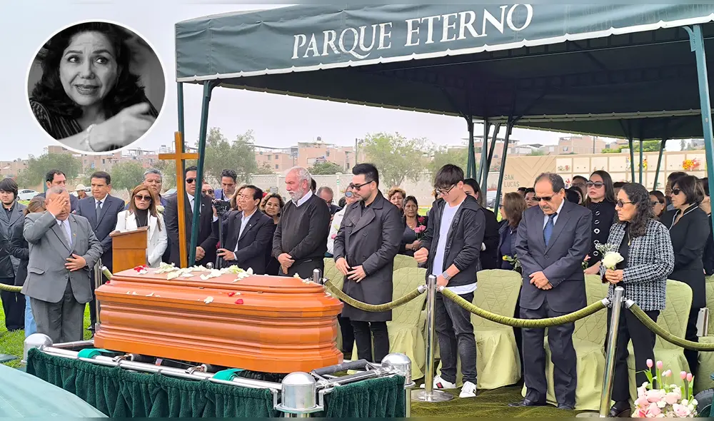 Restos de la exministra de la Mujer fueron enterrados en el cementerio Parque Eterno. Foto: Composición LR/ Yolanda Goicochea, La República