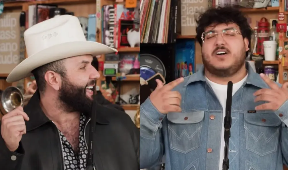 Carín León y Grupo Frontera en Tiny Desk, llevando el regional mexicano global.