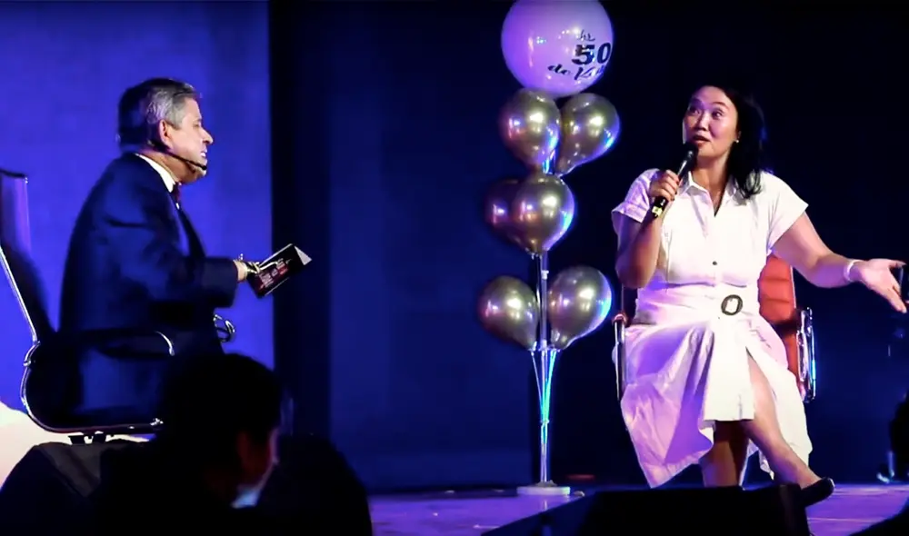 Keiko Fujimori, investigada por lavado de activos, imitó al Valor de la Verdad en la celebración de sus 50 años. Foto: Difusión Keiko Fujimori, investigada por lavado de activos, imitó al Valor de la Verdad en la celebración de sus 50 años. Foto: Difusión