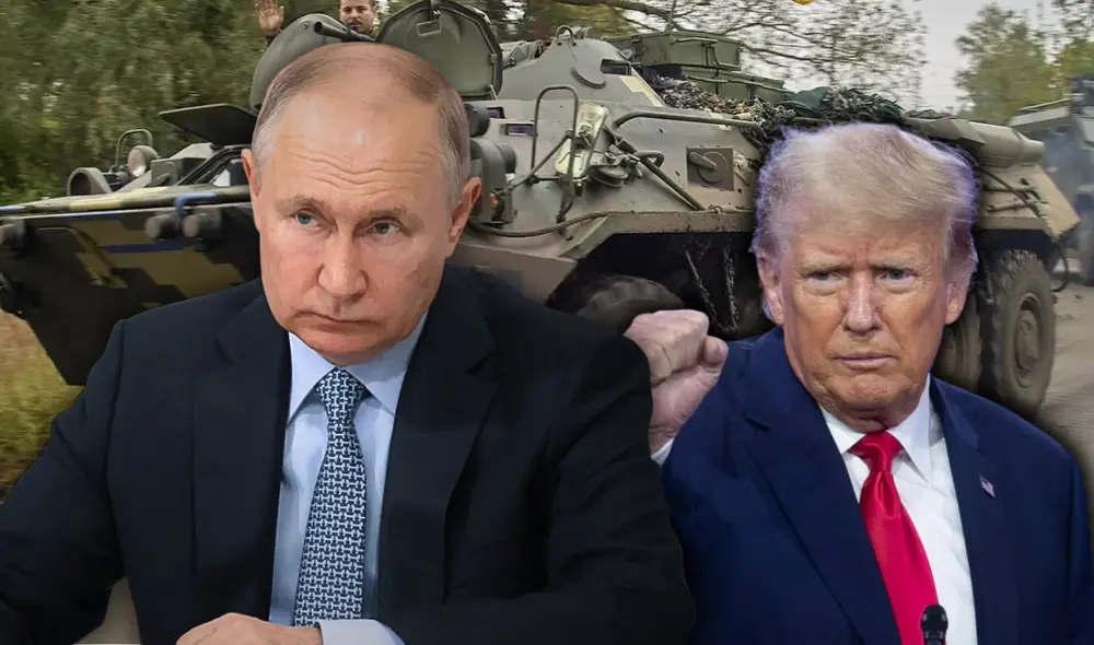 La frustración de Trump por la falta de avances en el conflicto evidente, amenaza con nuevas sanciones si persisten los bombardeos. Foto: composición LR/EFE