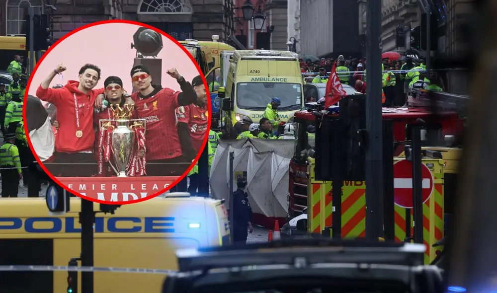 Liverpool FC realizó un desfile tras obtener el título de la Premier League en calles del Reino Unido. Foto: composición GLR/AFP