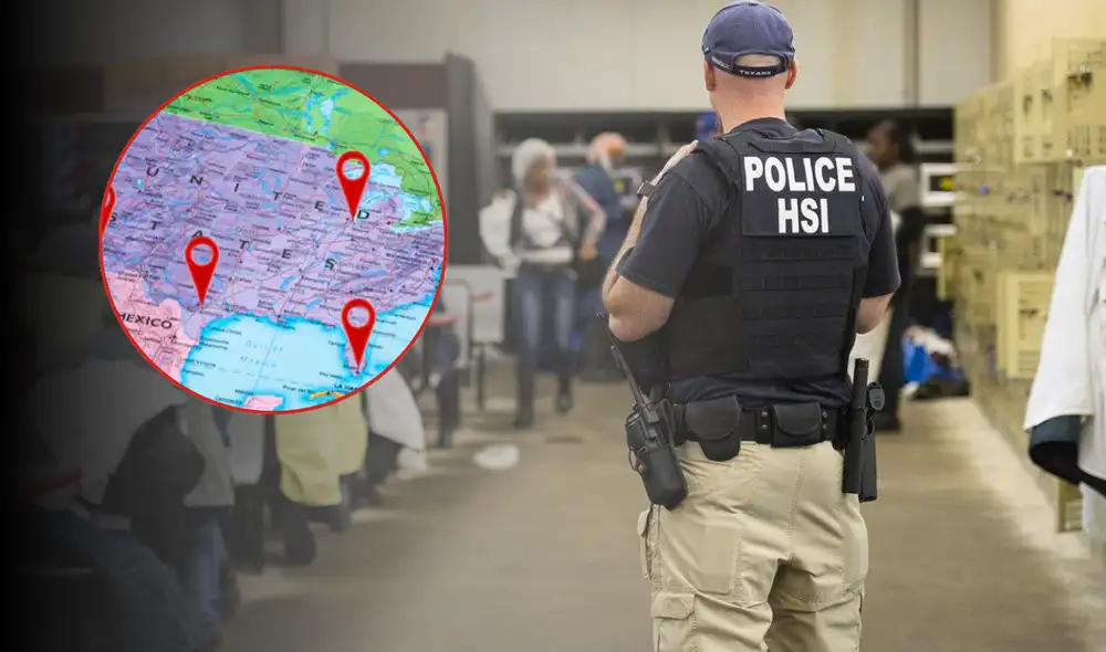 Los estados con más inmigrantes detenidos por ICE. Los estados con más inmigrantes detenidos por ICE.