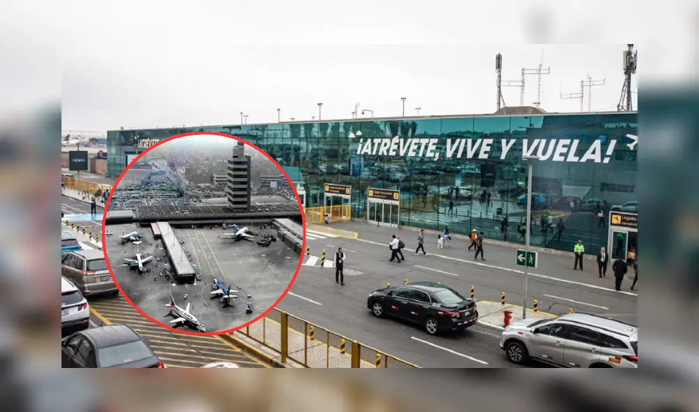 El antiguo aeropuerto Internacional Jorge Chávez, inaugurado el 30 de diciembre de 1965.