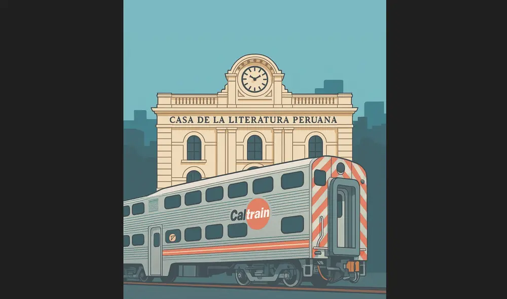 Caslit y el tren. Diseño: Jhon Casco. Caslit y el tren. Diseño: Jhon Casco.