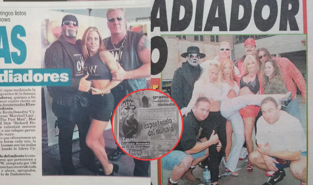 Al Perú llegaron falsos luchadores de la WCW a fines de los años 90s. Foto: Composición LR/ X de Julio Estrada