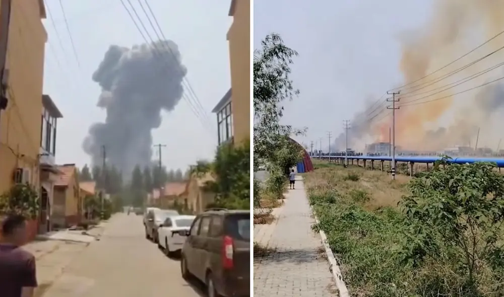 Equipos de emergencia están en el lugar, mientras las autoridades investigan las causas del accidente. Foto: composición LR/REUTERS Equipos de emergencia están en el lugar, mientras las autoridades investigan las causas del accidente. Foto: composición LR/REUTERS