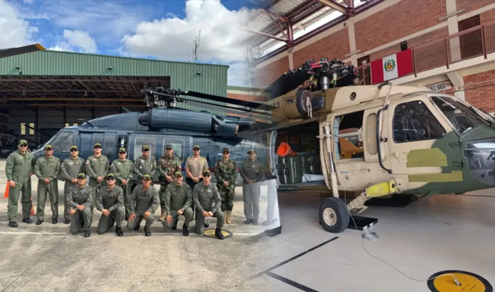 Perú recibe donación de helicópteros UH-60A Black Hawk de Estados Unidos. Foto: composición LR Perú recibe donación de helicópteros UH-60A Black Hawk de Estados Unidos. Foto: composición LR