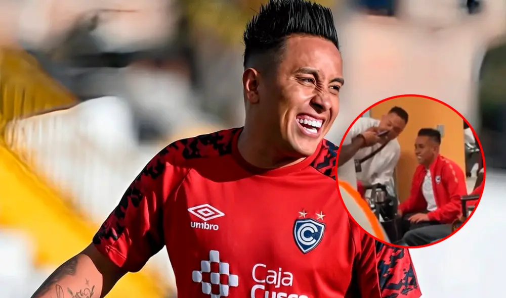 Christian Cueva se encontró con hinchas de Universitario previo a su viaje a Brasil. Foto: composición LR/Cienciano/X