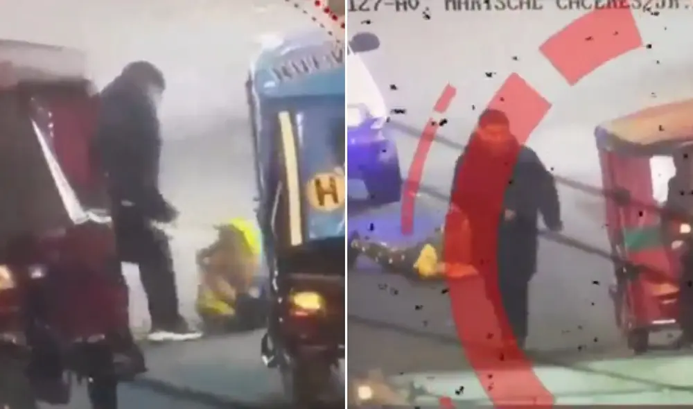 Delincuentes arrastran a vendedora para robarle en Ate