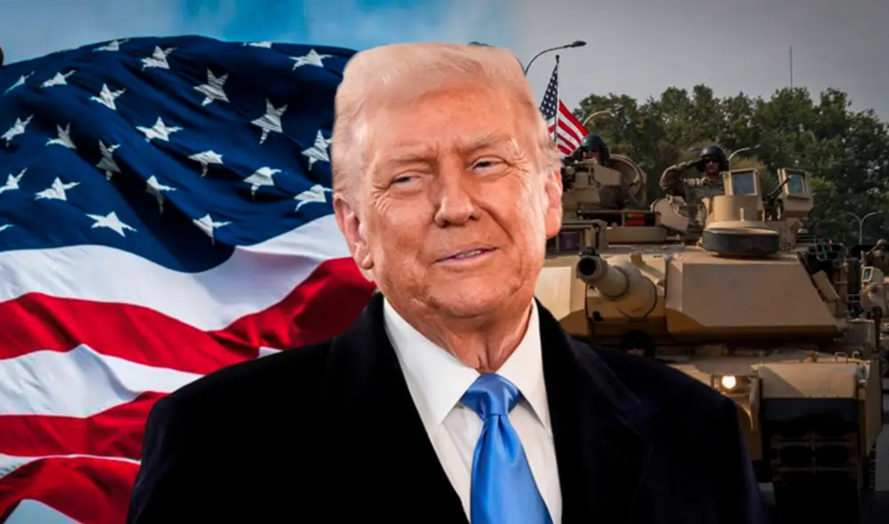 Desfile militar en Washington D.C. por el cumpleaños de Donald Trump. Foto: composición LR Desfile militar en Washington D.C. por el cumpleaños de Donald Trump. Foto: composición LR