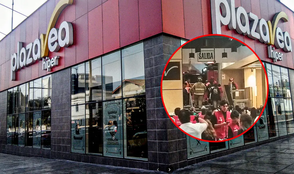 Accidente dentro de sede de tiendas Plaza Vea movilizó a Bomberos. Foto: composición de Gerson Cardoso/La República/Maps/X Accidente dentro de sede de tiendas Plaza Vea movilizó a Bomberos. Foto: composición de Gerson Cardoso/La República/Maps/X