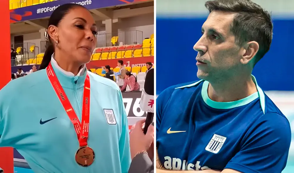 Cenaida Uribe habló sobre la destitución del entrenador Paulo Milagres en plena Liga Peruana de Vóley. Foto: composición GLR/YouTube 'aquiTVO'