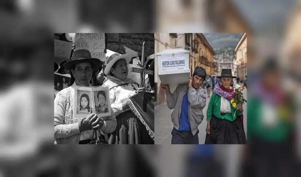 Familiares de desaparecidos durante el conflicto armado interno. Fuente: Composición LR