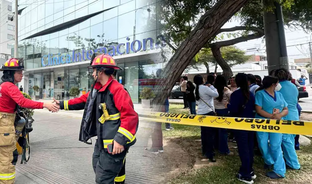 incendio en clínica internacional de San Borja